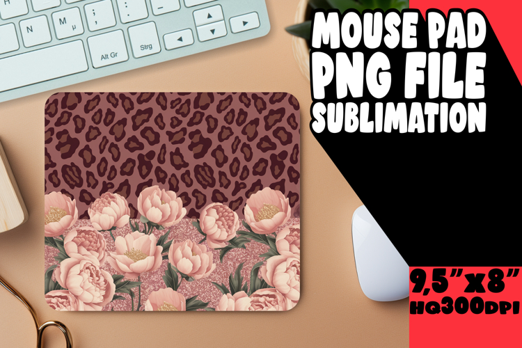 RADIANT mouse mat Sublimation Ideas, Leopard Print