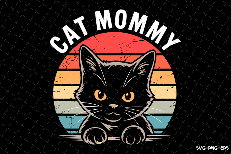 Cat Mommy SVG Design | Mothers day Svg | Mom Svg | Svg file