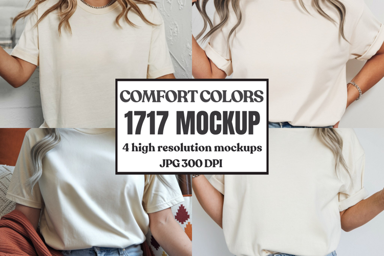 Comfort Colors 1717 T-Shirt mockup , CC 1717