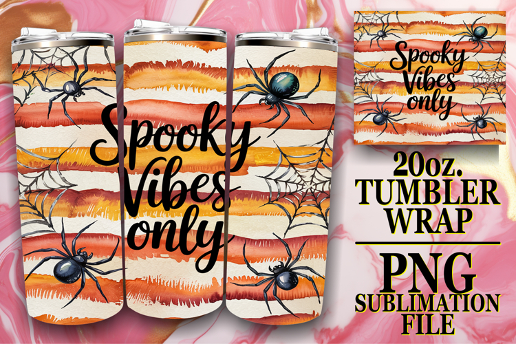 Enchanted vibes 20oz tumbler wrap, Halloween