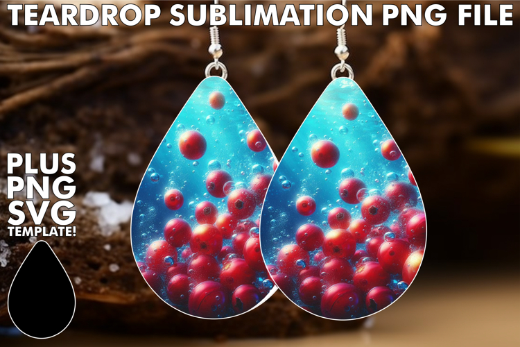 Cozy Teardrop Earrings Ideas PNG, 3D Fruits