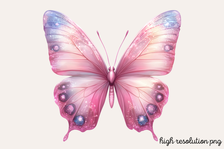 Pink Butterfly Clipart Image 22