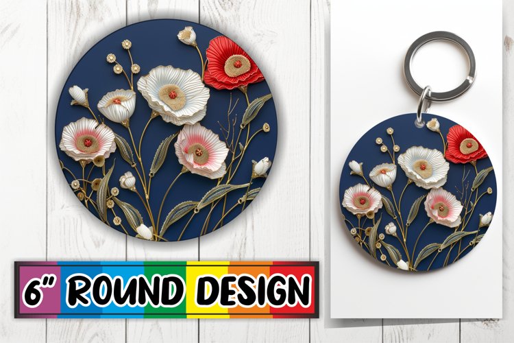 Spring Blossom Bliss: Sublimated Circle Design example image 1
