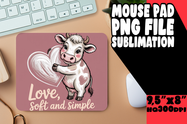RADIANT MOUSE MAT PNG INSPIRATION, Cute Cow