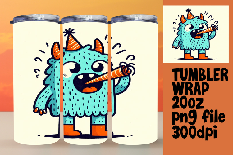 CLASSY 20oz Tumbler Design for Home , Monster