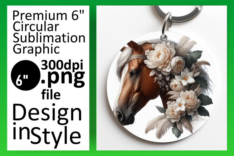 Lovely Round Design for Car Coasters , Horse