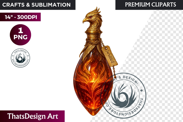 Magical Potion Bottles PNG, Fantasy Witchcraft Clipart witch