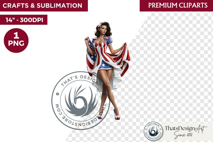 4th of July Character clipart, Patriotic Americana PNG