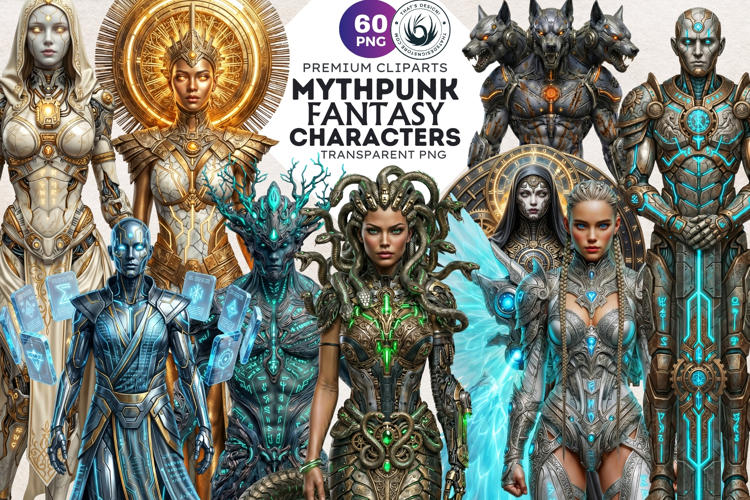 Mythpunk Fantasy Characters Cybernetic Gods and Monsters