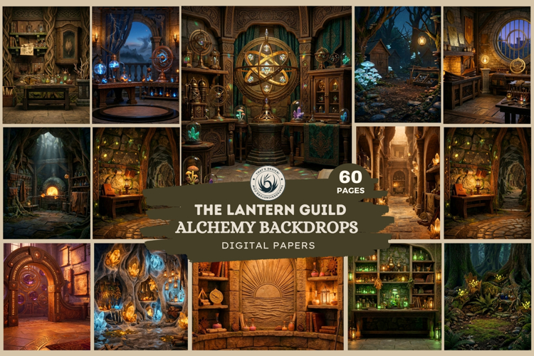 The Lantern Guild Backdrops for Scrapbooking and RPG