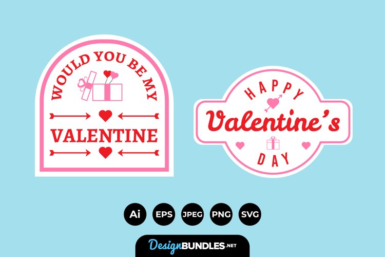 Valentines Badges example image 1
