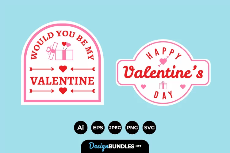 Valentines Badges