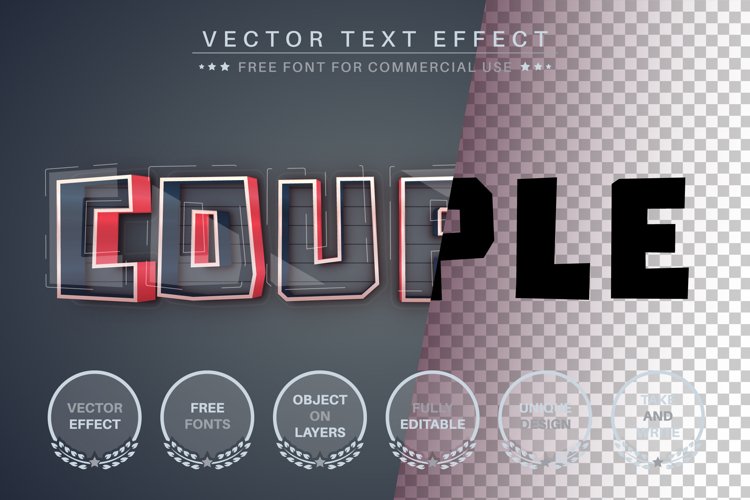 Plastic Stroke - Editable Text Effect, Font Style