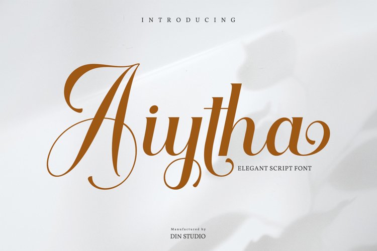Aiytha-Elegant Caligraphy Font example image 1
