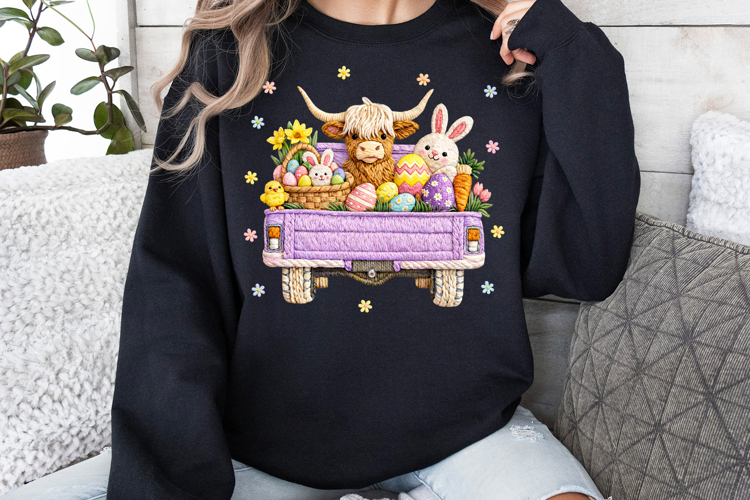 Easter Animals Truck png