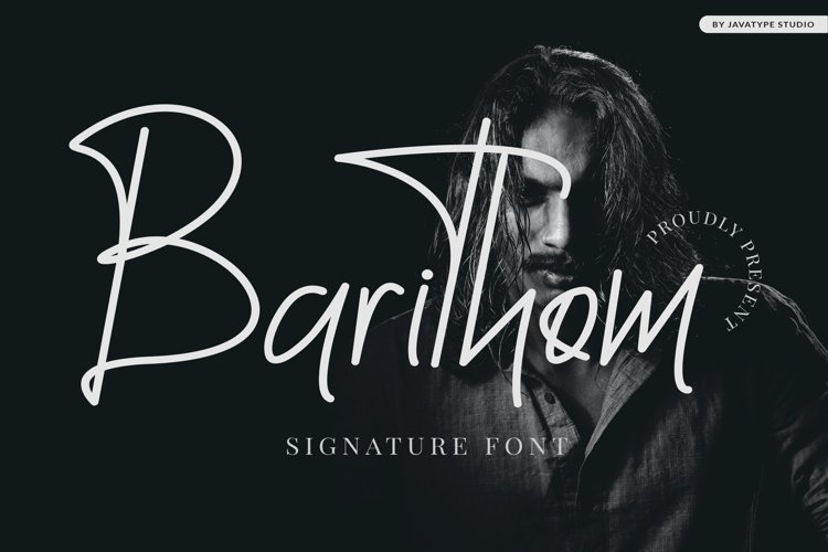 Barithom - Signature Font example image 1