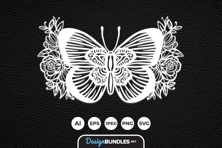 Butterfly Card Svg Image 3