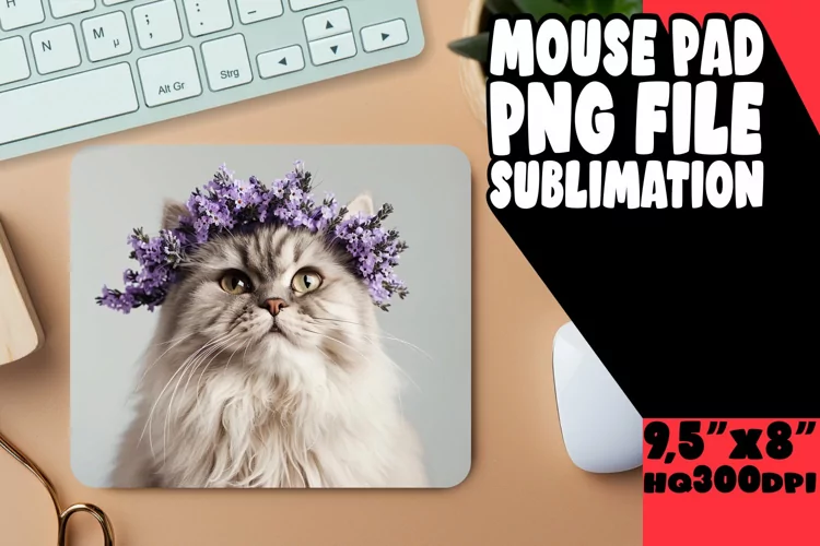Chuckle-Worthy Cat Print Desk Mat