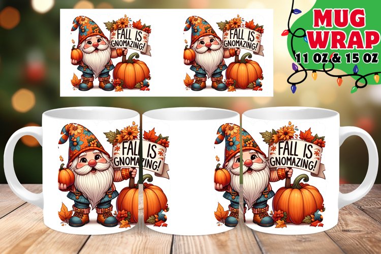 WINTER GNOME RADIANCE 11OZ 15OZ MUG WRAP example image 1