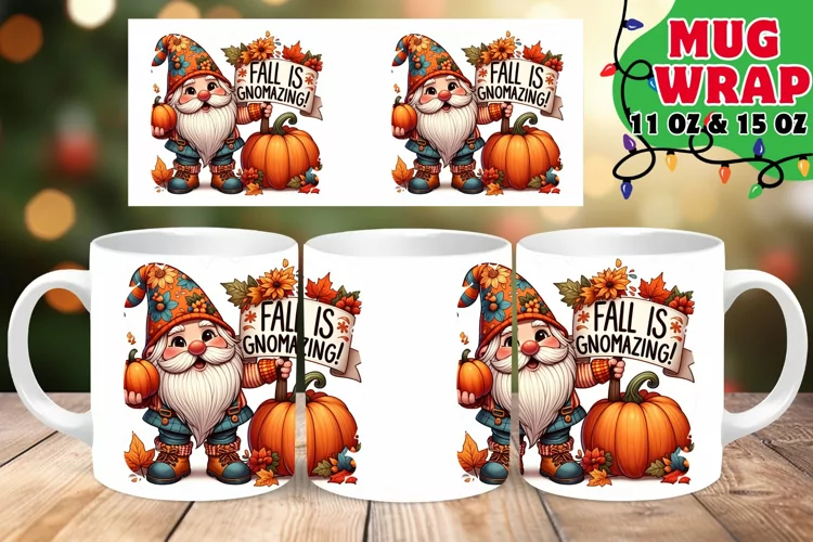 WINTER GNOME RADIANCE 11OZ 15OZ MUG WRAP