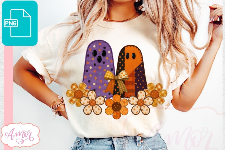 Coquette Ghost PNG sublimation, Fall Season png design