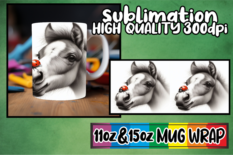 Cheerful sunsets 11oz 15oz sublimation wrap, Cute Animals