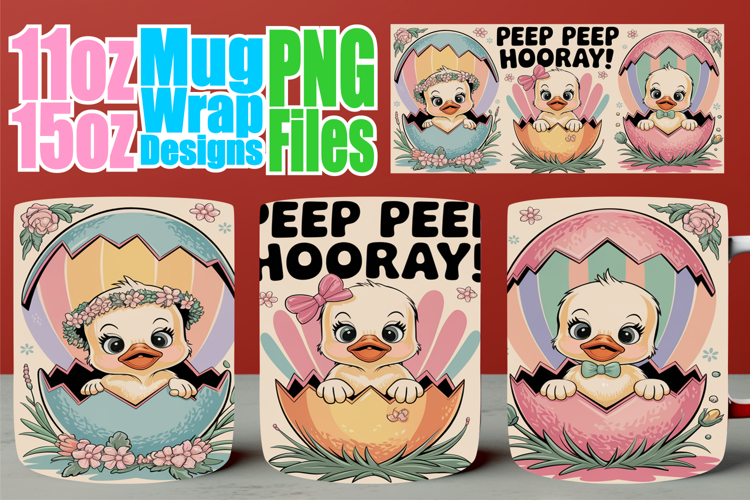 Happy journeys sublimation mug wrap, Easter