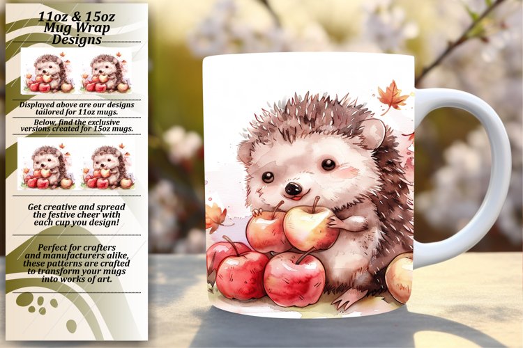 Springtime Charm Animal Mug Wrap Assortment 11oz/15oz example image 1