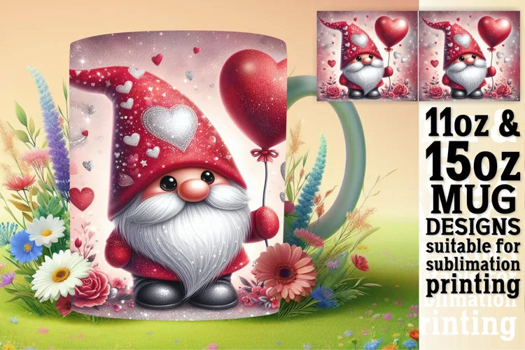 Sublimation Gnome Mug Delights