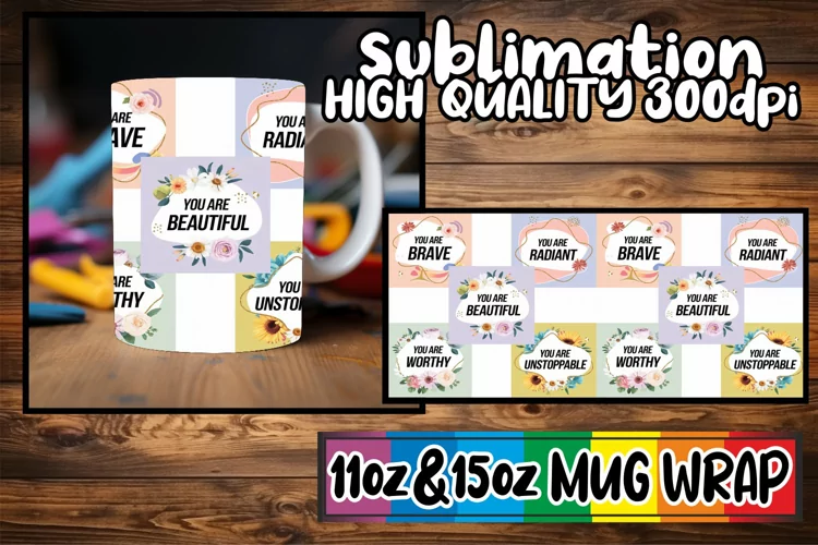 Wholesome joys 11oz 15oz mug wrap, Quote