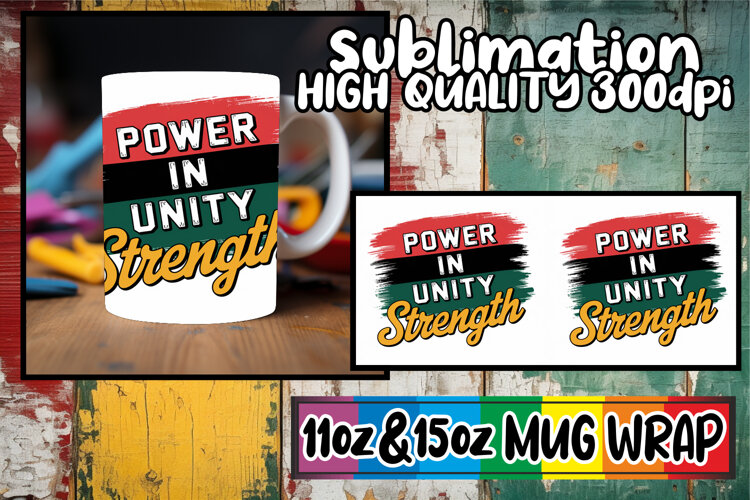Joyful heart sublimation mug wrap, Juneteenth example image 1