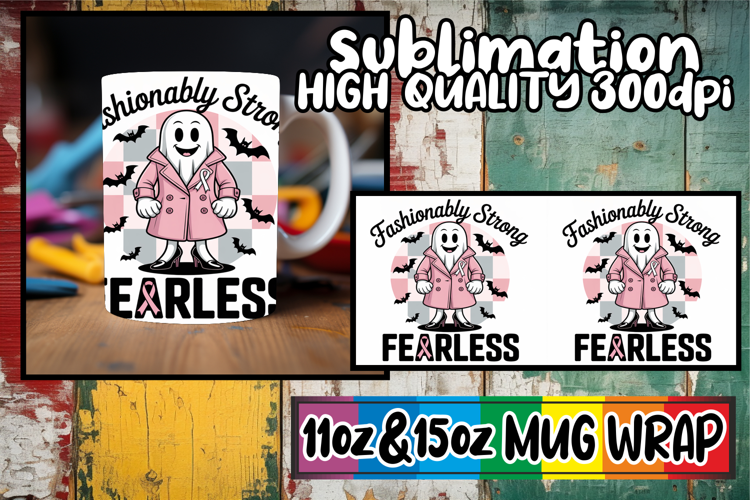 Dreamy nights sublimation mug wrap, Ghost Cancer