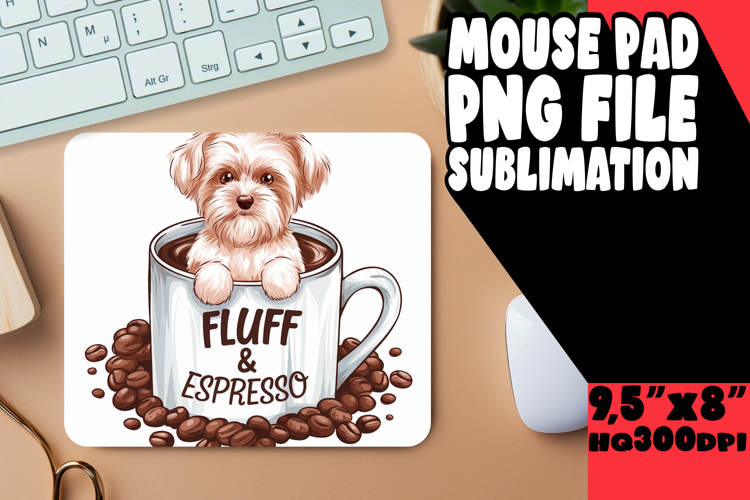 UNIQUE mouse PAD Inspirational Ideas, Coffee Dog