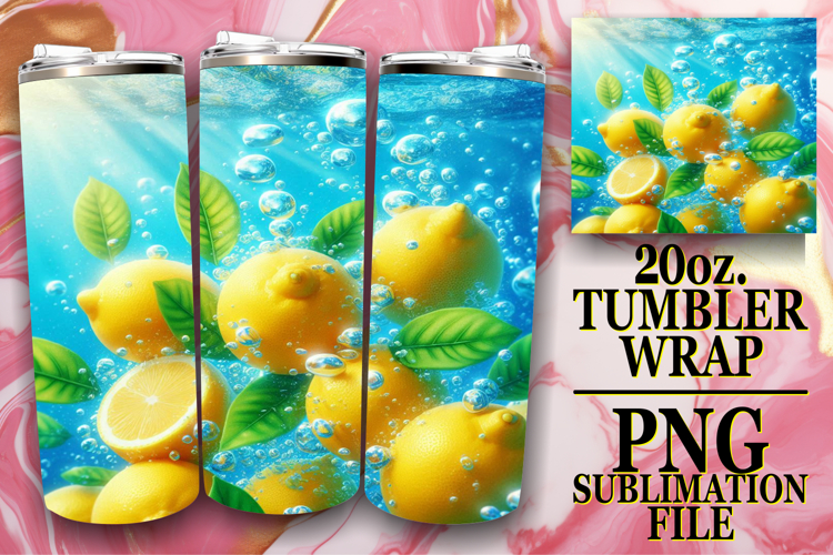 Gentle Moments 20oz tumbler wrap, 3D Fruits