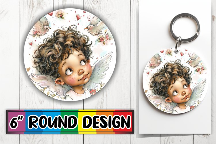 Lovely Valentines Serenity: Keychain Sublimation