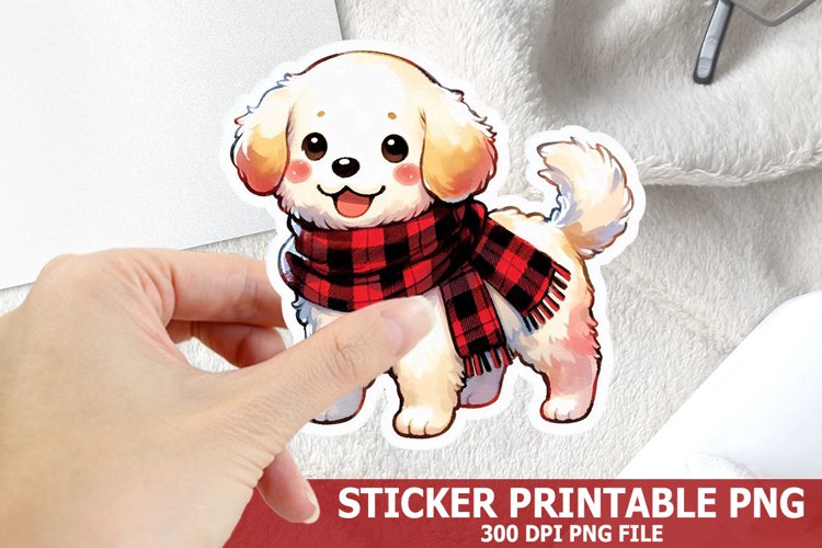 Christmas Dog Clipart Image 2