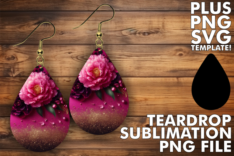Vibrant Teardrop Earrings Ideas PNG, Leopard Prints