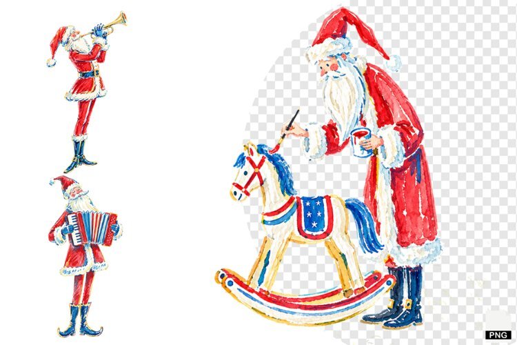 Quirky Santa PNG example image 1