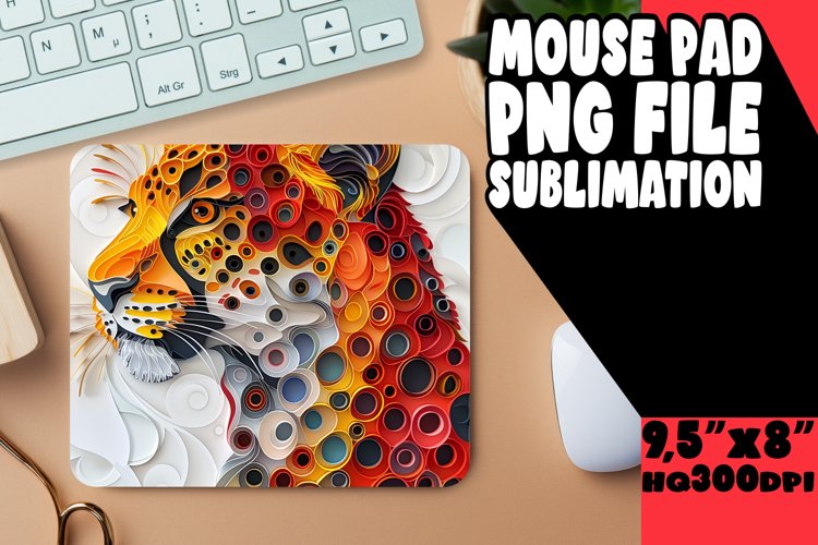 Feline Finesse 3D Mouse Pad - Cat Lover example image 1