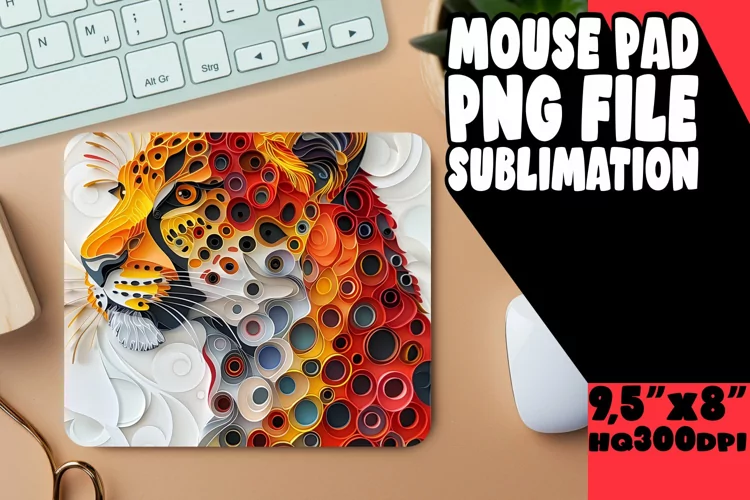 Feline Finesse 3D Mouse Pad - Cat Lover