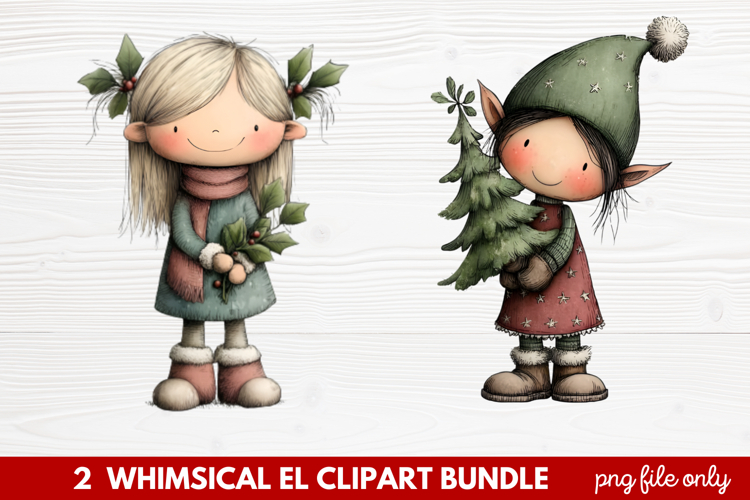Cute Elf Clipart Image 10