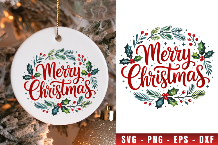 Merry Christmas Tree Svg Image 11
