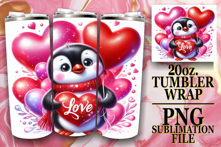 Whimsical Delight 20oz tumbler wrap, Valentines