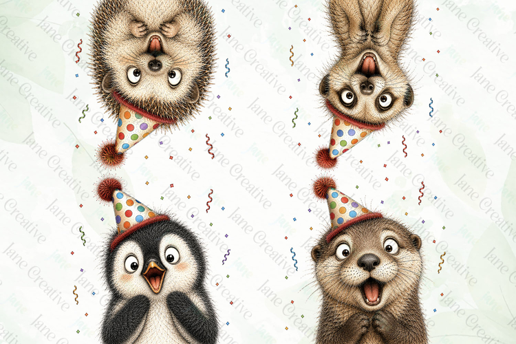 Surprise Birthday Animal PNG Clipart