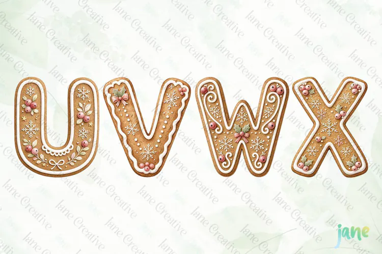 Cookie Letters Clipart