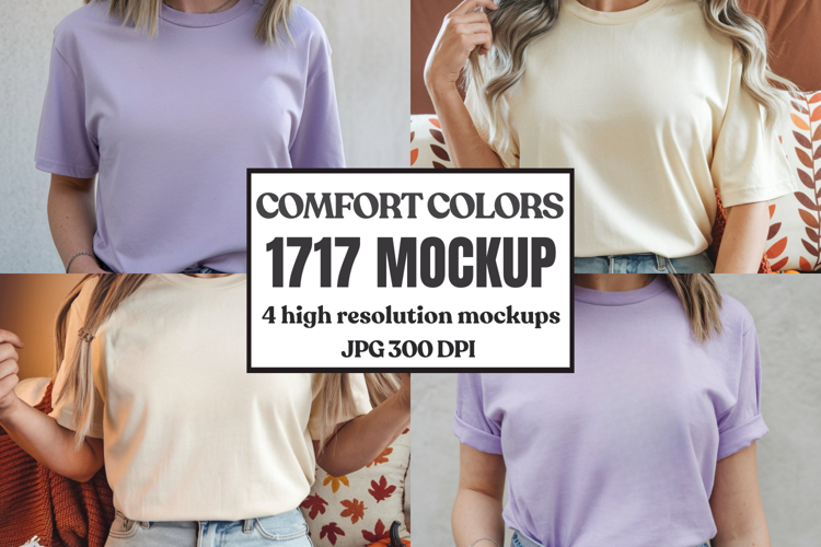 Comfort Colors 1717 T-Shirt mockup , CC 1717