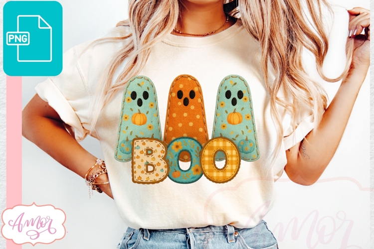 Boo PNG, Cute Halloween ghosts shirt PNG