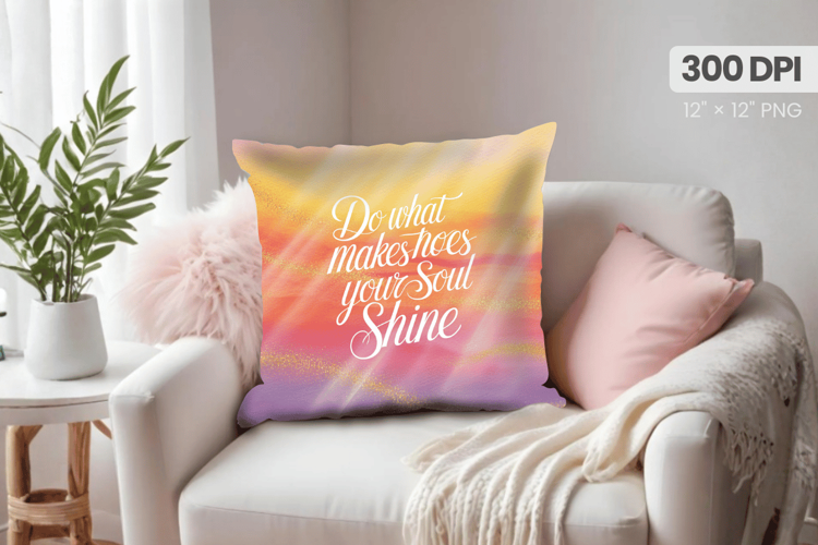 Inspirational Quotes Pillow PNG Motivational PNG Sublimation