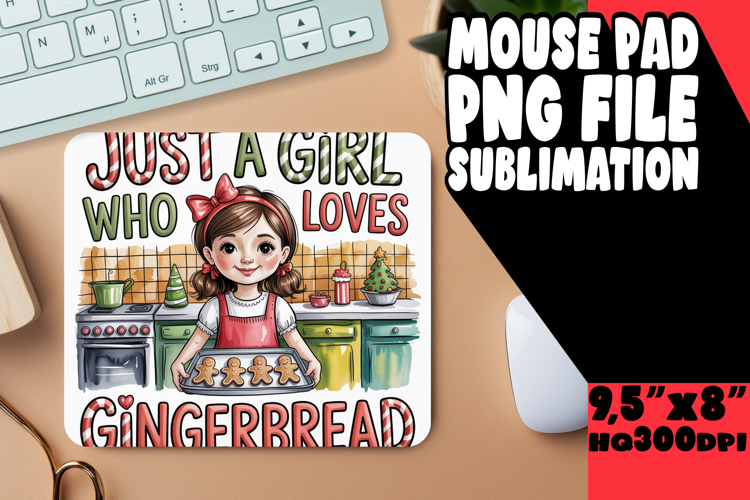 VIBRANT DESK PAD SUBLIMATION ART, Just A Girl