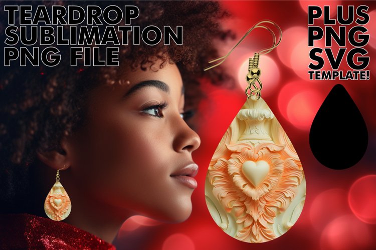 Dynamic 3D Abstract Earring Patterns PNG